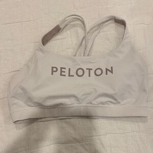 lululemon athletica x Peloton Light Gray Sports Bra